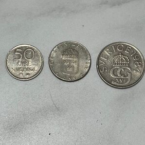 スウェーデン 硬貨 3枚セット