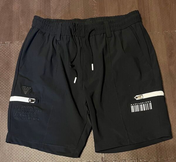 MARK&LONA ハーフパンツ 黒 メンズ スポーツ