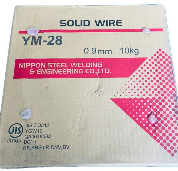【送料無料】YM-28 溶接ワイヤー ソリッドワイヤー 0.9㎜ 10kg 日鉄溶接工業