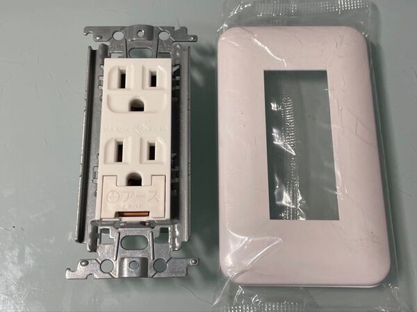 パナソニック 埋込接地ダブルコンセント アースターミナル付 WTF113238W とプレートの1セット