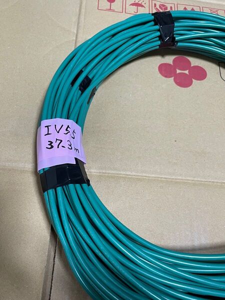 アース線 フジクラ製 IV5.5sq 37.3m