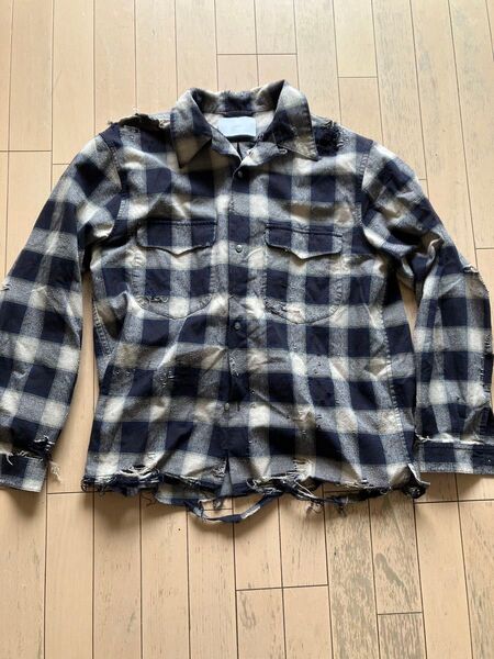 SUGARHILL OMBRE CRASHED SHIRT 22aw シュガーヒル