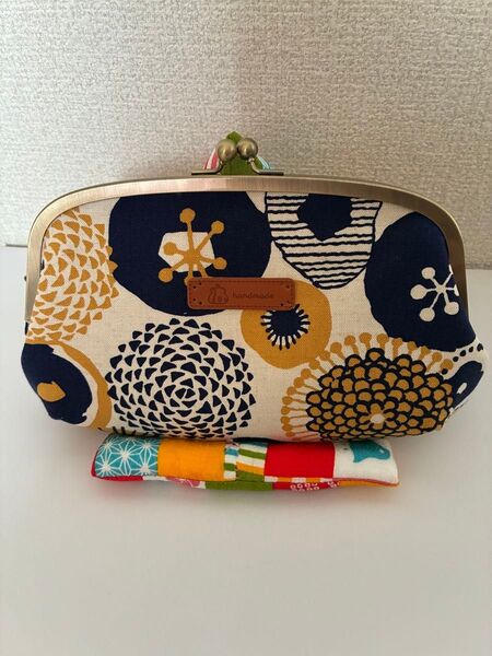 ハンドメイド がま口 財布 がま口ポーチ がま口長財布 ショルダーバック
