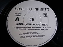 12'' LOVE TO INFINITY / KEEP LOVE TOGETHER_画像2