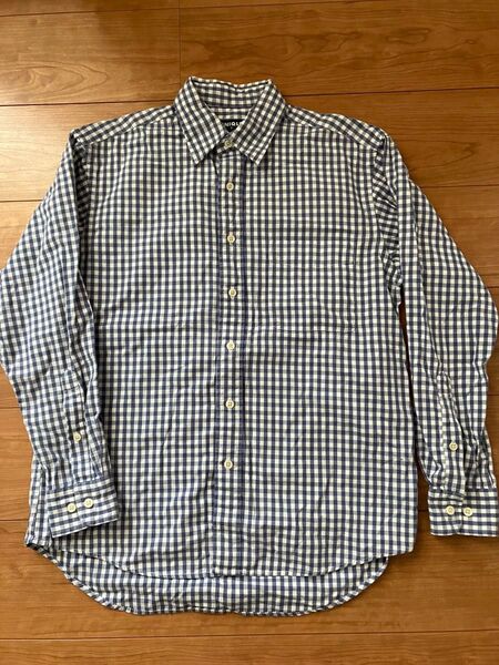 OLD UNIQLO 長袖シャツ S ギンガムチェック ユニクロ