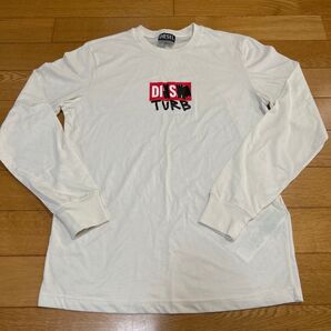 DIESEL DISM TURB ロングスリーブTシャツ アイボリー