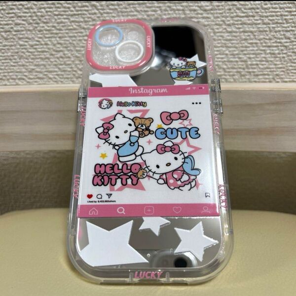 キティ スマホケース iPhone13/14/15サンリオ 新品 ハローキティ