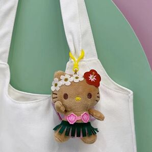 日焼けキティ ハワイ ギャル フラダンス ぬいぐるみ かわいい グアム サンリオ ハローキティ マスコット ラスト1点
