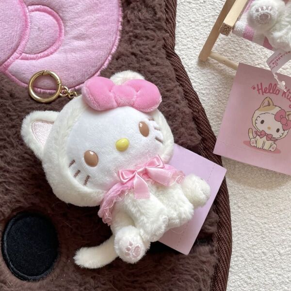 キティ ぬいぐるみ キーホルダー サンリオ 猫 かわいい リボン ハローキティ サンリオ マスコットホルダー