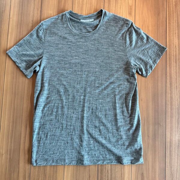 icebreaker 半袖カットソー・グレー 半袖Tシャツ Tシャツ グレー トップス 半袖