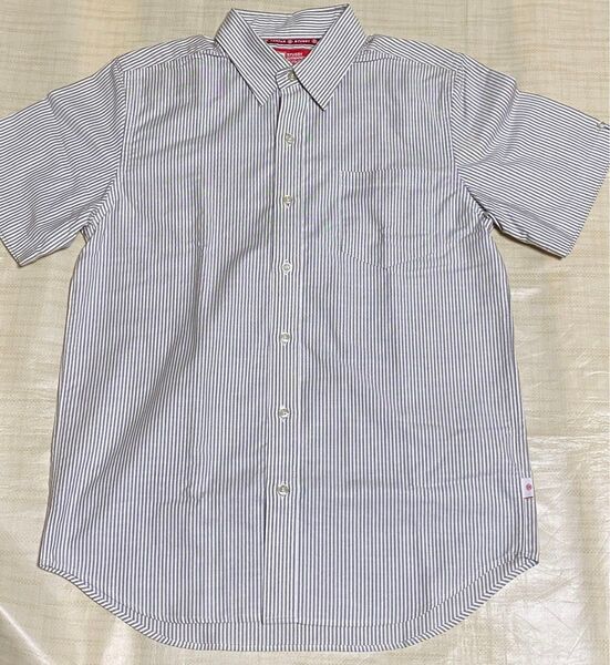 日本製 stussy ストライプ オックスフォード半袖シャツ