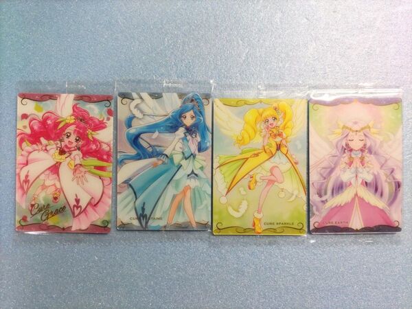 希少 プリキュア カードウエハース 2【ヒーリングっど プリキュア 4種】内袋未開封/キュアグレース/キュアアース 他
