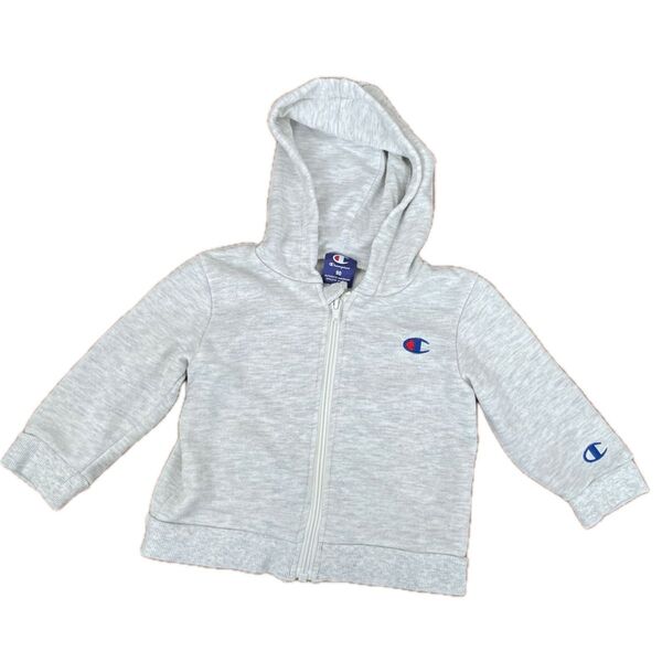 Champion ベビー ジップアップパーカー グレー 90