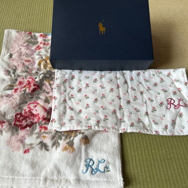 Ralph Lauren タオル2枚セット イニシャル刺繍入り 未使用に近い