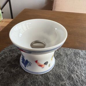 中国茶器 チキンカップ 柄 鶏缸杯 茶漉し