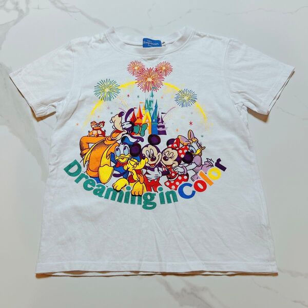 ディズニーリゾート Tシャツ 130 ミッキー ドリーミングインカラー ディズニーランド ディズニーシー