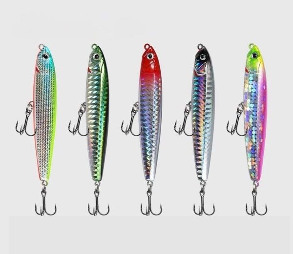 No.214 シンキングペンシル 5個 18g タングステン重心移動 水平フォール シーバス 青物