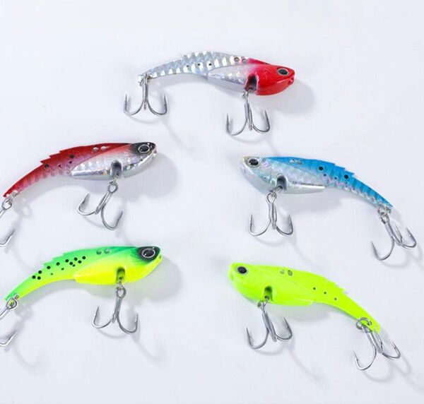 No.209 ダイワ(DAIWA)風 モアザン リアルスティール風 26g 鉄板バイブ 5個 シーバスルアー 青物 太刀魚