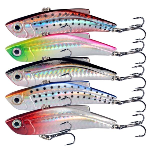 No.197 バイブレーション 21g フィッシング シーバス ヒラメ マゴチ 青物 5個セット シンキングルアー