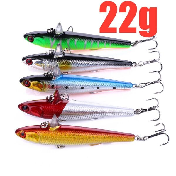 No.2 ローリングベイト風 ルアー 90mm 22g 5色セット シンキング バイブレーション ジグミノー シーバス