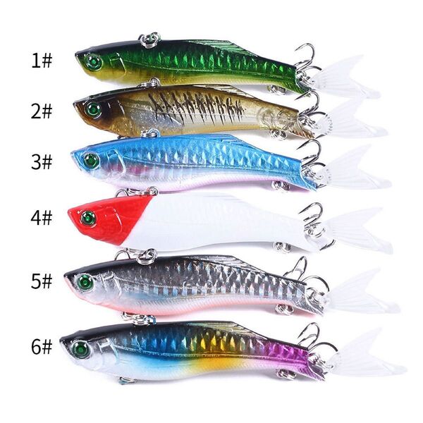 No.53 メタルバイブ 22g バイブレーション ルアーセット 6色セット 8.5cm シーバス 青物 ヒラメ