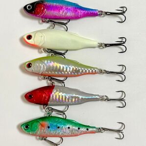 No.99 バイブレーション ウェーバー風 24g 7.5cm 5色セット シーバス ヒラメ 青物 ルアーセット