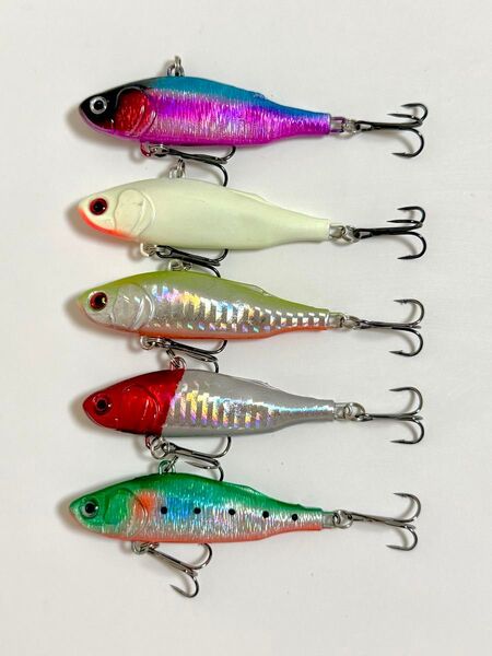 No.99 バイブレーション ウェーバー風 24g 7.5cm 5色セット シーバス ヒラメ 青物 ルアーセット