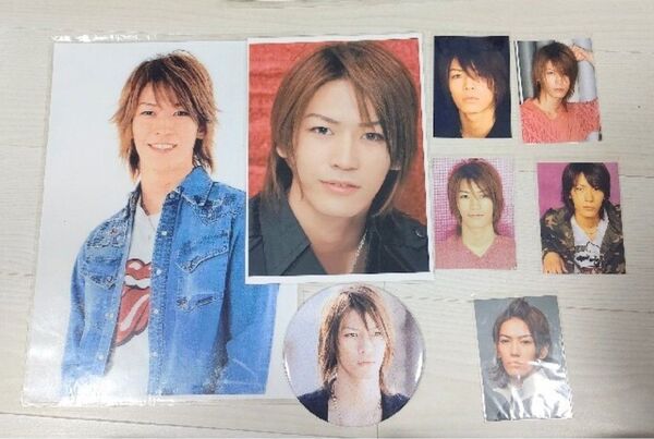 KAT-TUN 亀梨和也 ラミネート写真&BIG缶バッジ&写真 セット