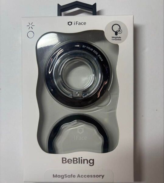 当日発送 iface BeBling MagSafe スマホリング ブラック