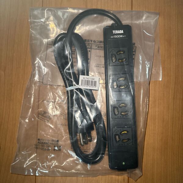 テラダ XLT4515BK 1500W電源タップ