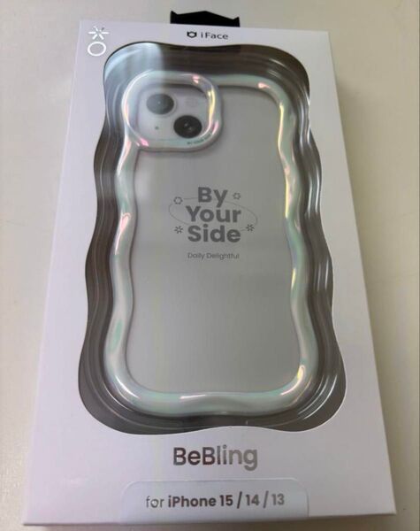 当日発送 iFace BeBling iPhone15.14.13ケース ホワイトオーロラ