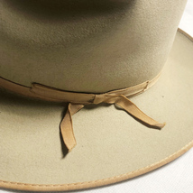 貴重! 50年代 DOBBS 56CM TWENTY WESTWARD 20 ウエストワード ドブス USA製 VINTAGE HAT STETSON ステットソン OPEN ROAD オープンロード_画像4