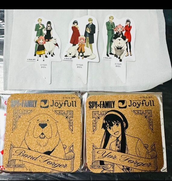 SPY×FAMILYジョイフル コースター ヨル ボンド 2枚組 ピック3枚