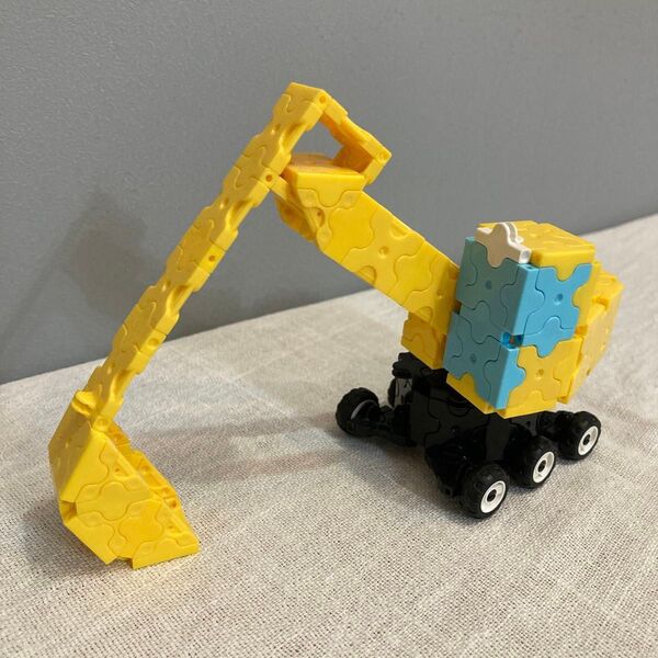 LaQ ラキュー パワフルカーセット 知育玩具 ダンプカー ハマクロンミニ パーツ シャフト ホビーキット 働く車 ブロック 知育