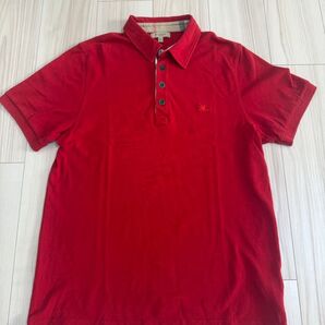 バーバリー Burberry ポロシャツ 半袖ポロシャツ レッド