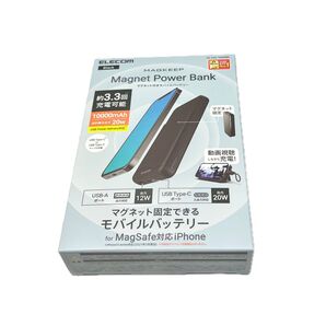 ELECOM MAGKEEP Magnet Power Bank DE-C3E-10000BK