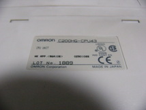 ★動作保証★ OMRON PLC CPU装置 C200HG-CPU43_画像2