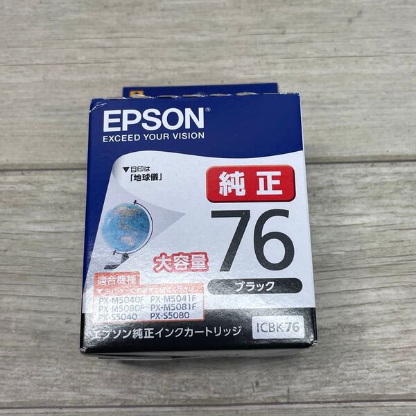 純正 EPSON インクカートリッジ ICBK76 ブラック 地球儀 大容量 エプソン