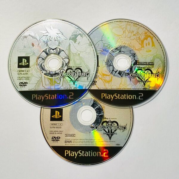 PS2 キングダムハーツシリーズ ディスクのみ 3枚セット