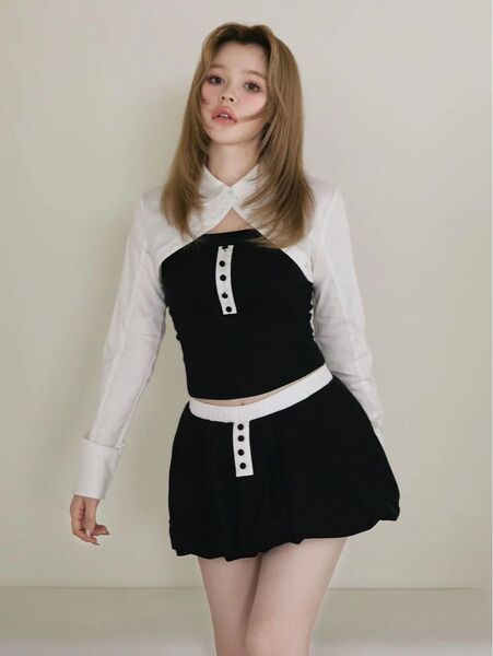 andmary Myra shirt set up アンドマリー