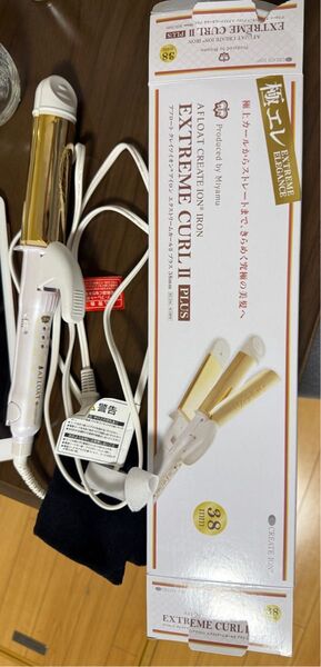ヘアアイロン カール ストレート カールアイロン コテ 2way 美容 ホワイト