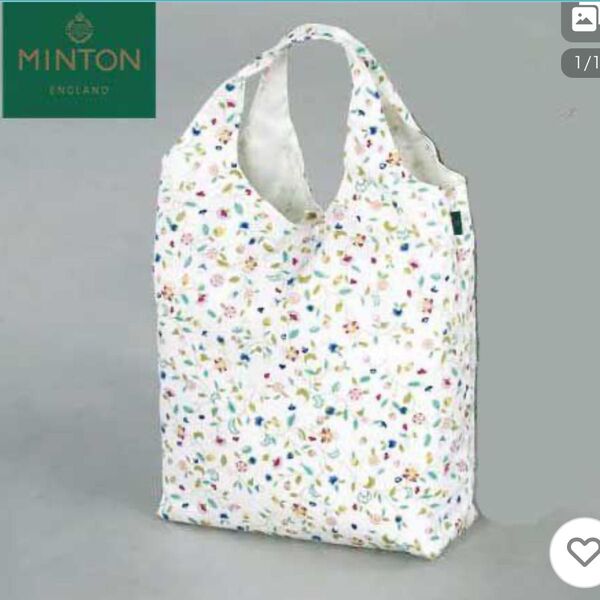 MINTON ミントン 折り畳みバッグ エコバッグ ハドンホールアニバーサリー アイボリー タグ付き未使用
