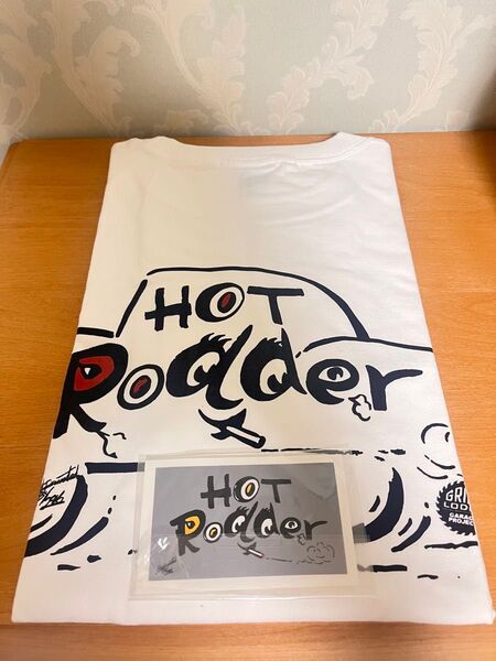 GRIND LODGE HOT RODDERコラボTシャツ XLサイズ ステッカー付