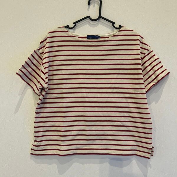 SEVENDAYS=SUNDAY ボーダー カットソー 赤 Tシャツ 半袖 トップス