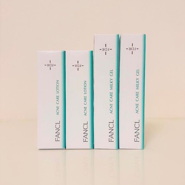 ファンケル アクネケア 化粧液30mL×2本、ジェル乳液18g×2本 計4点 新品未開封! ファンケル