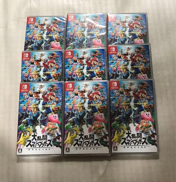 新品未開封 大乱闘スマッシュブラザーズ Nintendo Switch 9本 新品未開封シュリンク付き