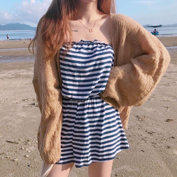 サマーカーディガン 夏 カーディガン 日除け 海 プール ニット カーディガン 薄手 長袖 UVカット 韓国 大人 おでかけ
