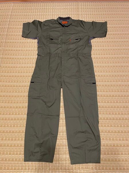つなぎ オールインワン 作業着 5L カバーオール 長袖 作業服 半袖つなぎ