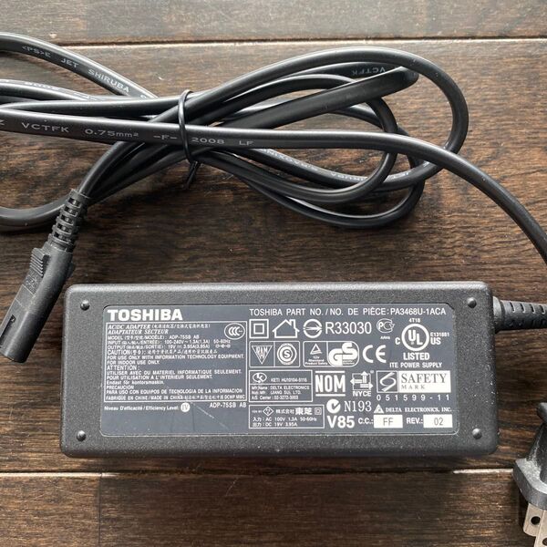 ACアダプタ TOSHIBA 東芝 Dynabook ダイナブック ADP-75SB AB ユーズド品