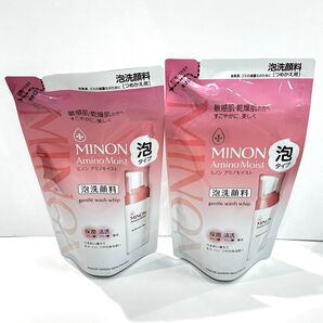 【2個セット】 MINON ミノン アミノモイスト ジェントルウォッシュ ホイップ (泡洗顔料) レフィル130ml